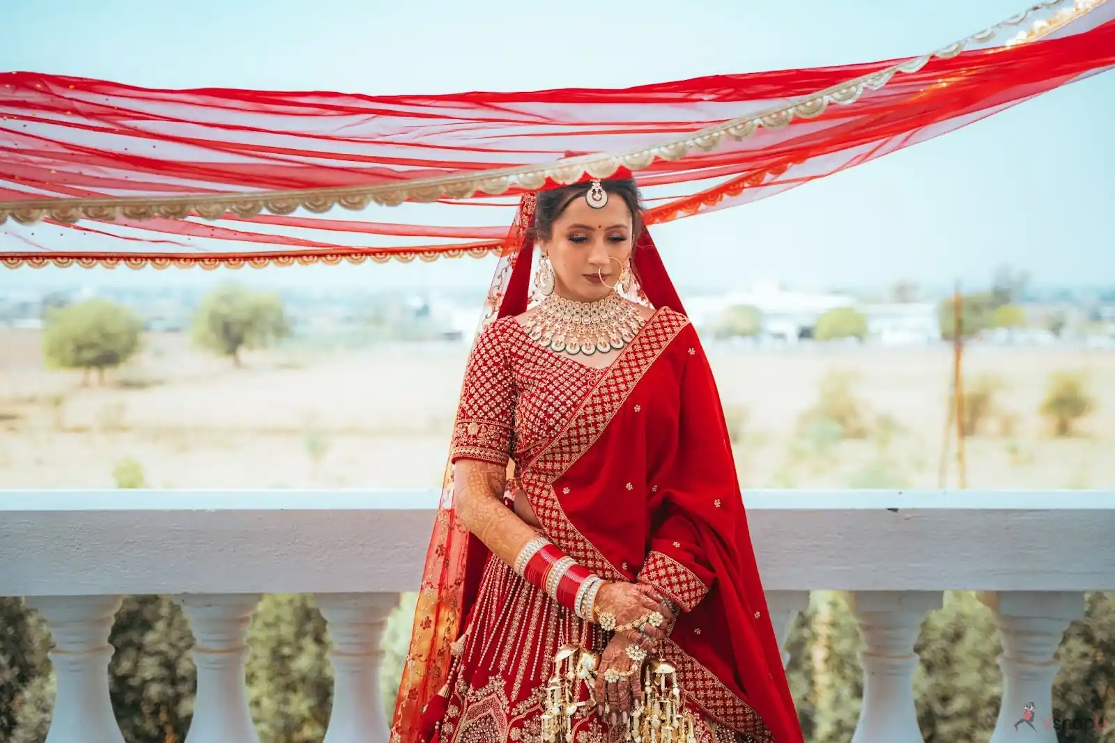 Beautiful wedding photoshoot in Patna with bride and groom